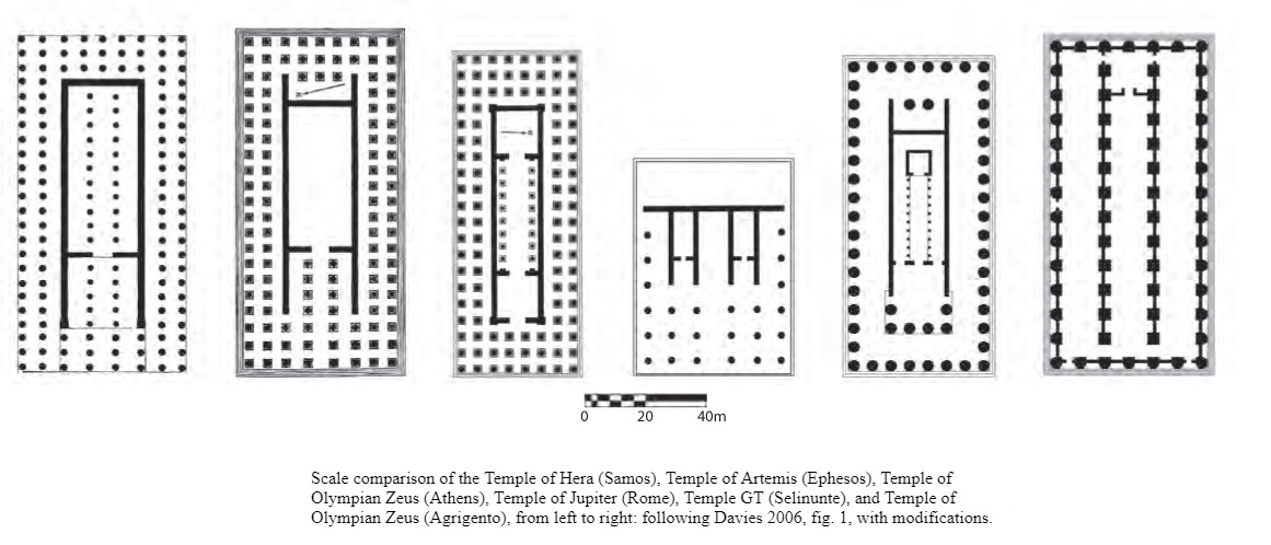 2. Comentario de imágenes. Comparación de plantas de templos griegos arcaicos.